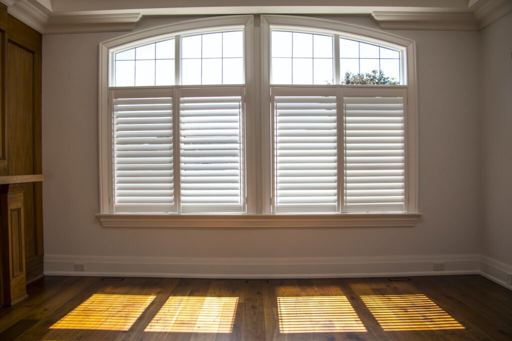 finished California shutters